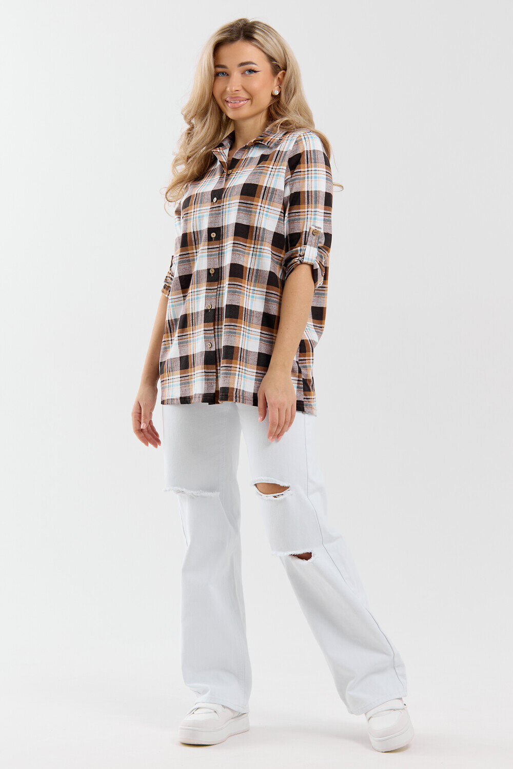 Натали Рубашка 577331 36988 коричневый