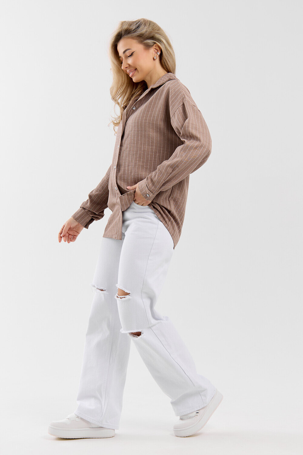 Натали Рубашка 577337 36987 коричневый