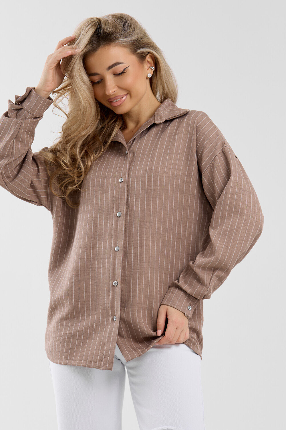 Натали Рубашка 577337 36987 коричневый