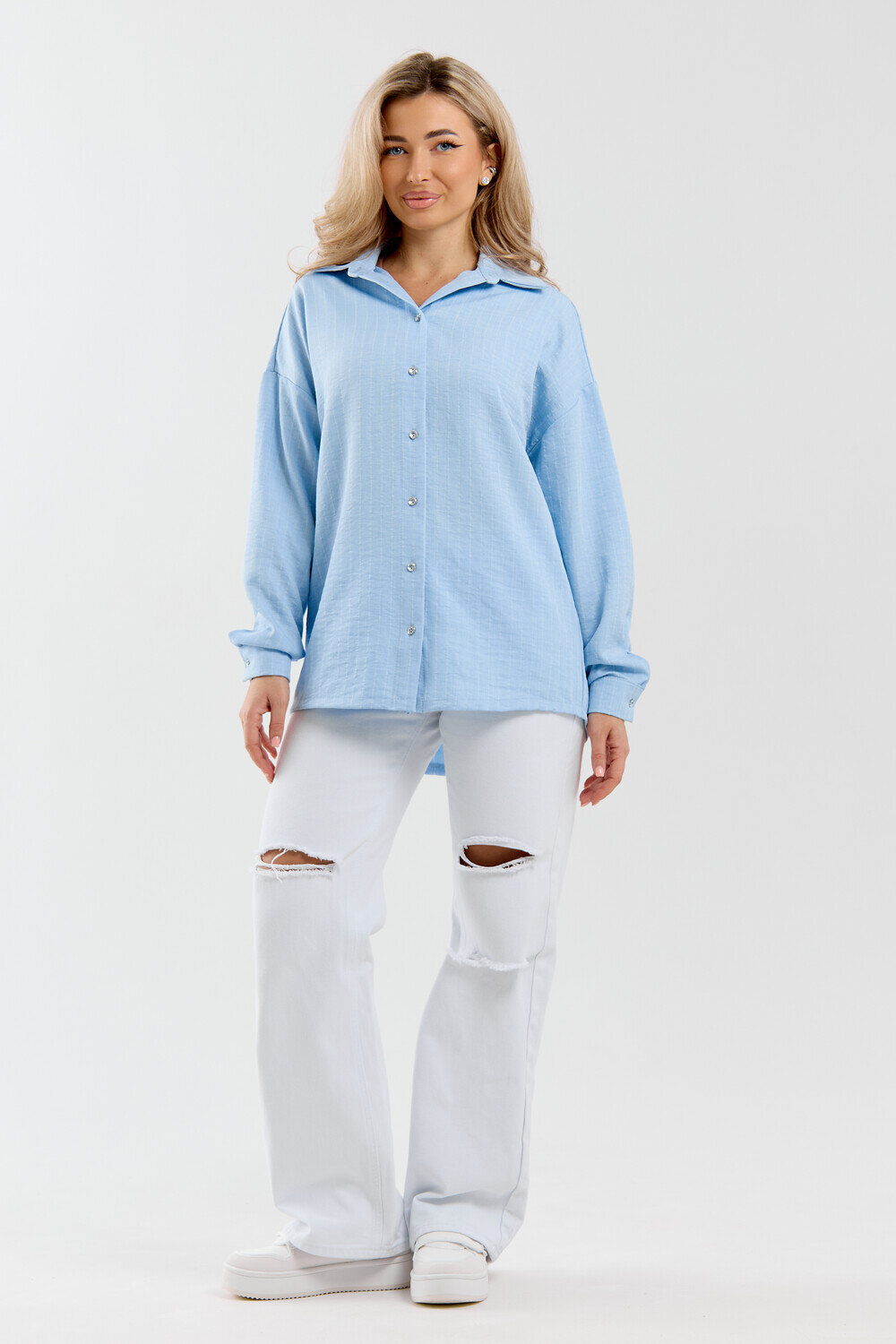 Натали Рубашка 577338 36987 голубой