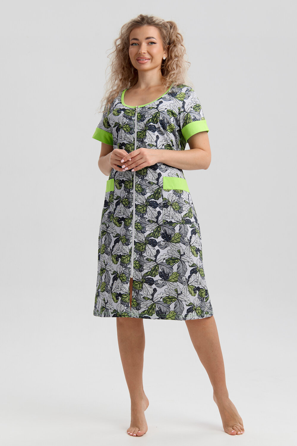 Натали Халат 577364 36980 серый