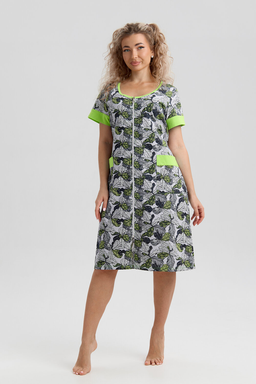 Натали Халат 577364 36980 серый