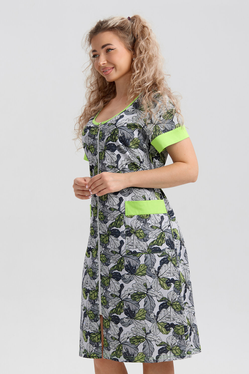 Натали Халат 577364 36980 серый