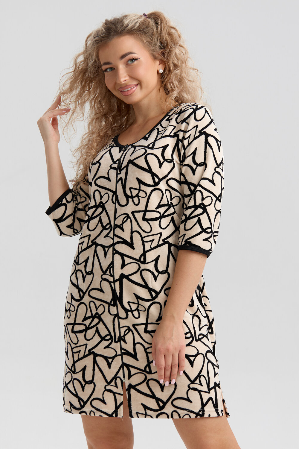 Натали Халат 577383 36973 молочный