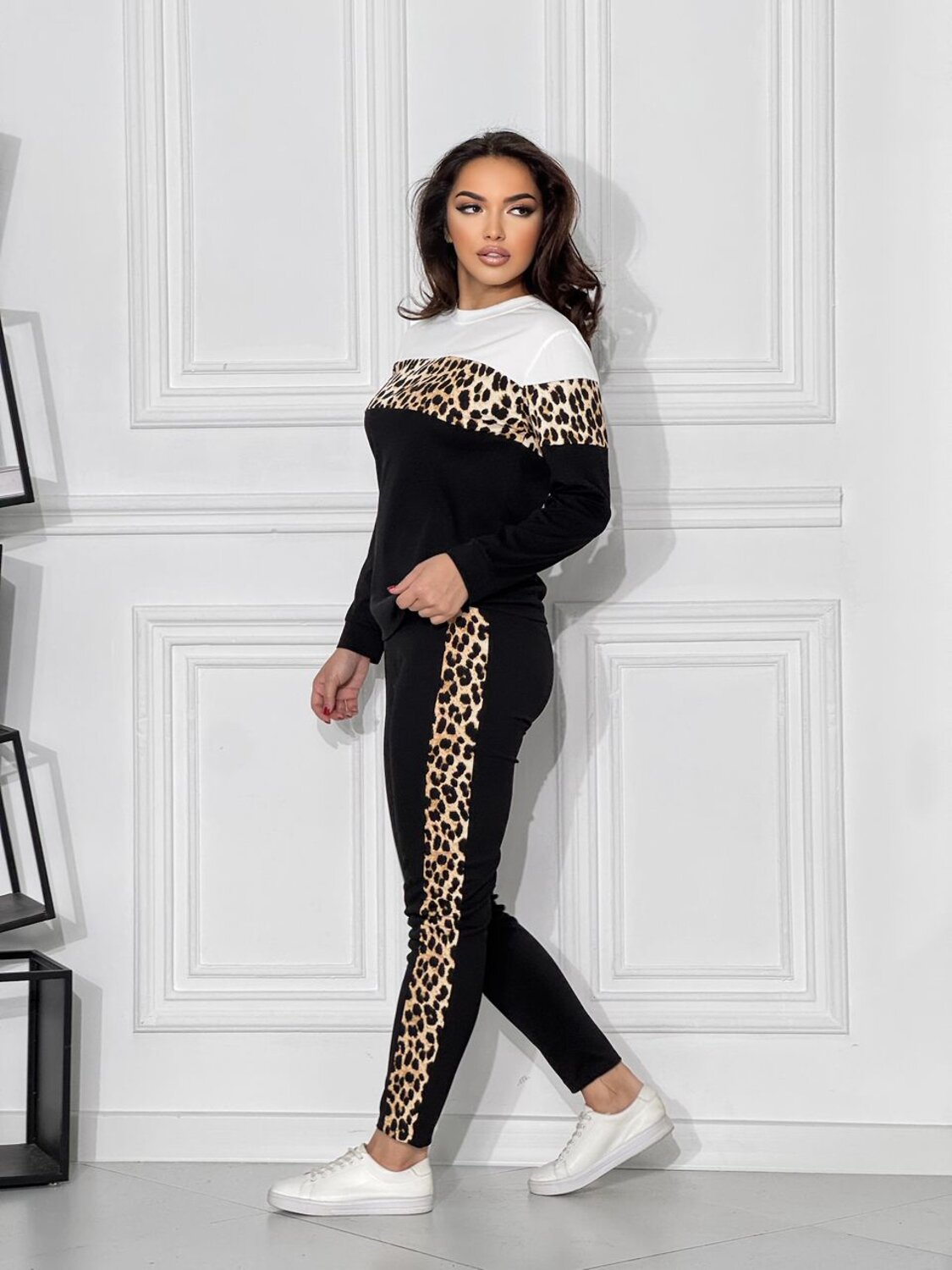 Натали Костюм 577390 Костюм женский Леопард черный+леопард
