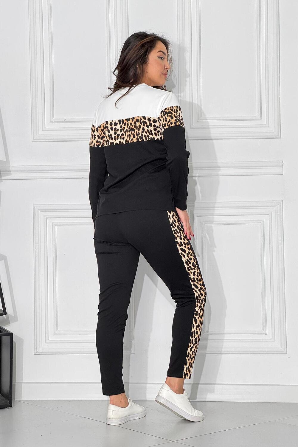 Натали Костюм 577390 Костюм женский Леопард черный+леопард