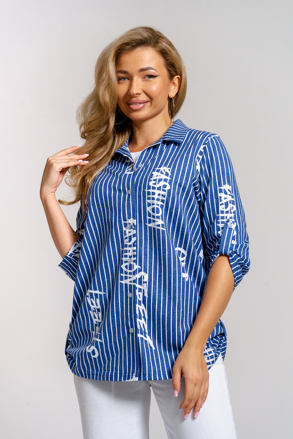 Натали Рубашка 577393 36967 синий