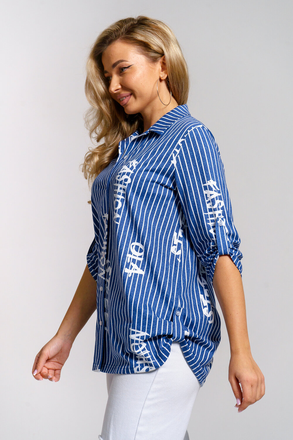 Натали Рубашка 577393 36967 синий