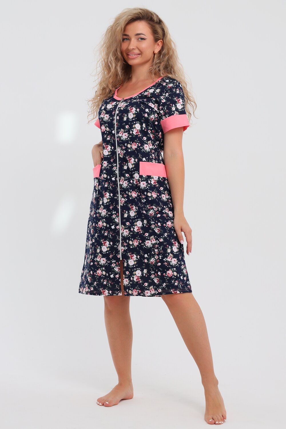 Натали Халат 577396 36965 темно-синий