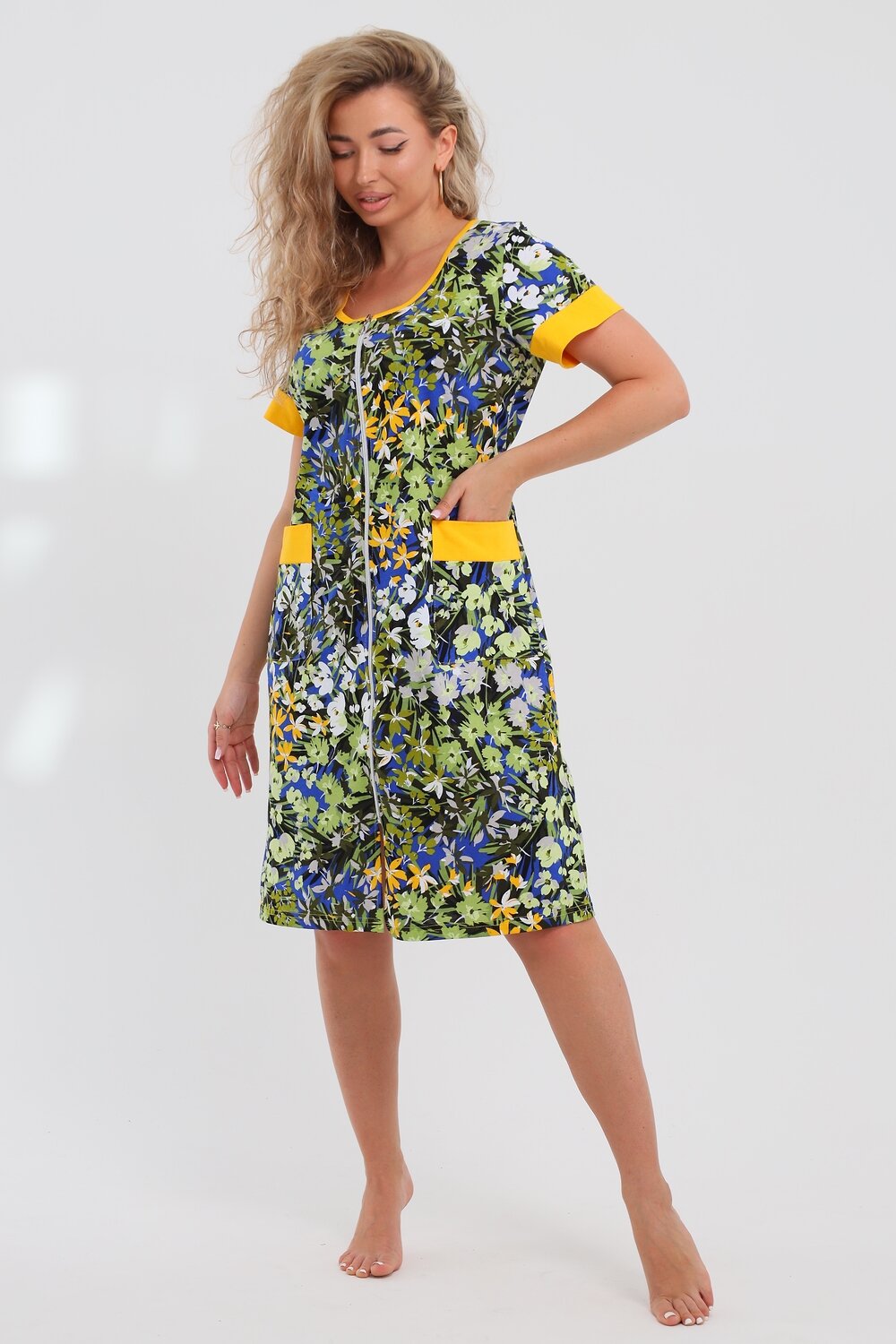 Натали Халат 577397 36964 васильковый