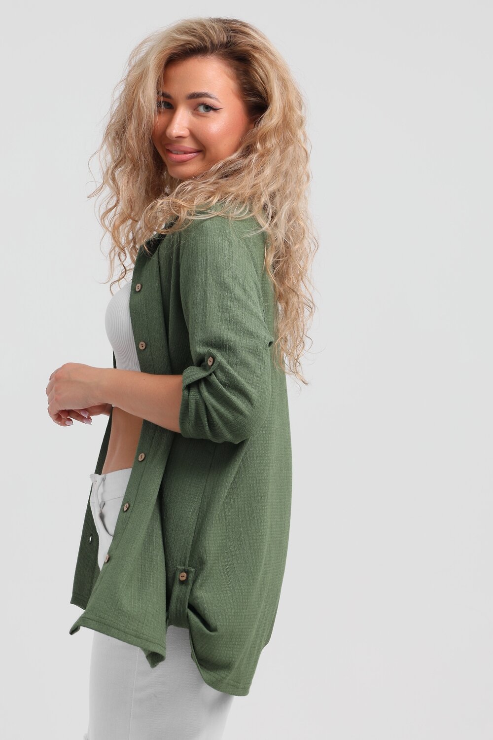 Натали Рубашка 577398 36963 хаки