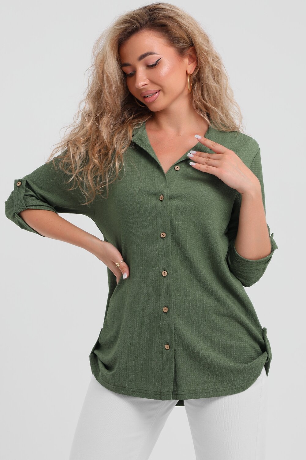 Натали Рубашка 577398 36963 хаки