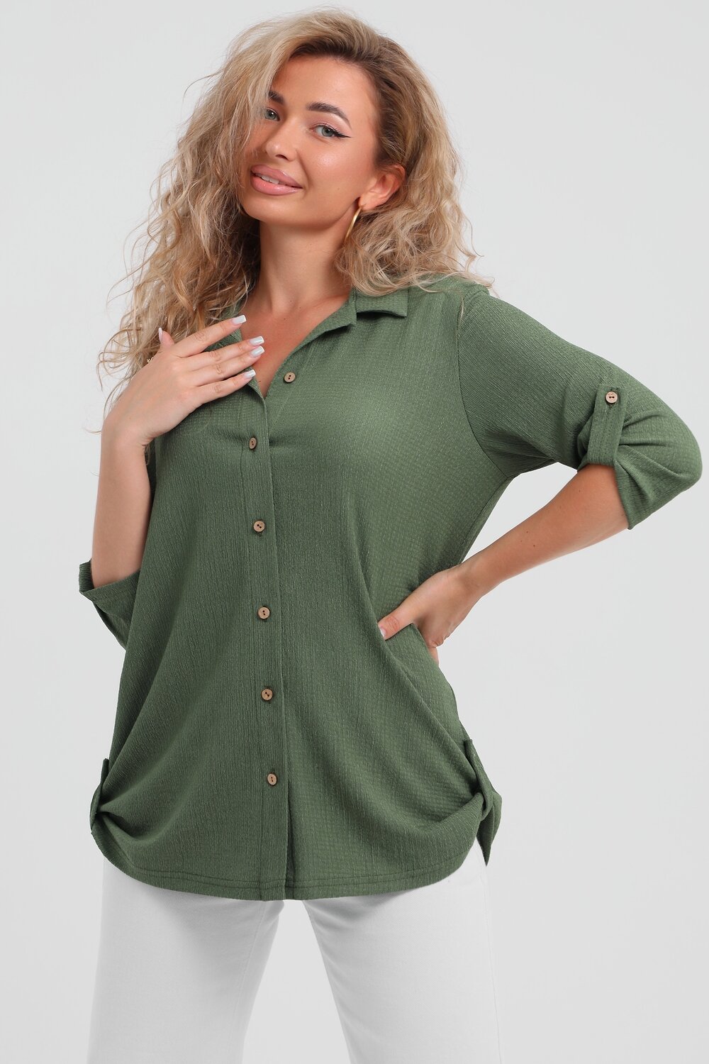 Натали Рубашка 577398 36963 хаки
