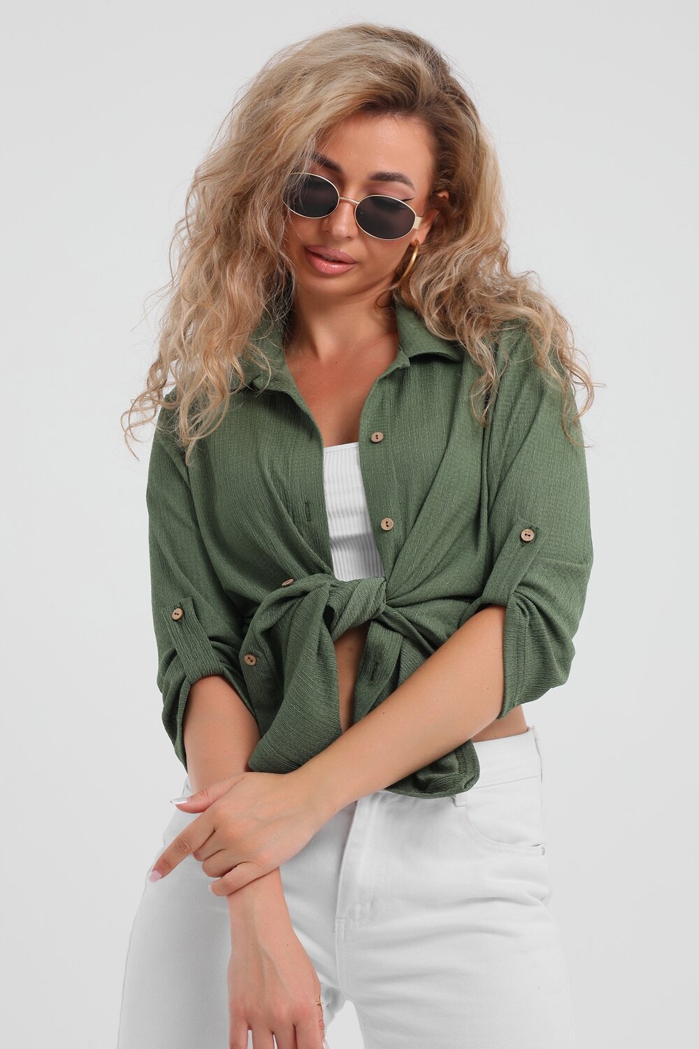 Натали Рубашка 577398 36963 хаки