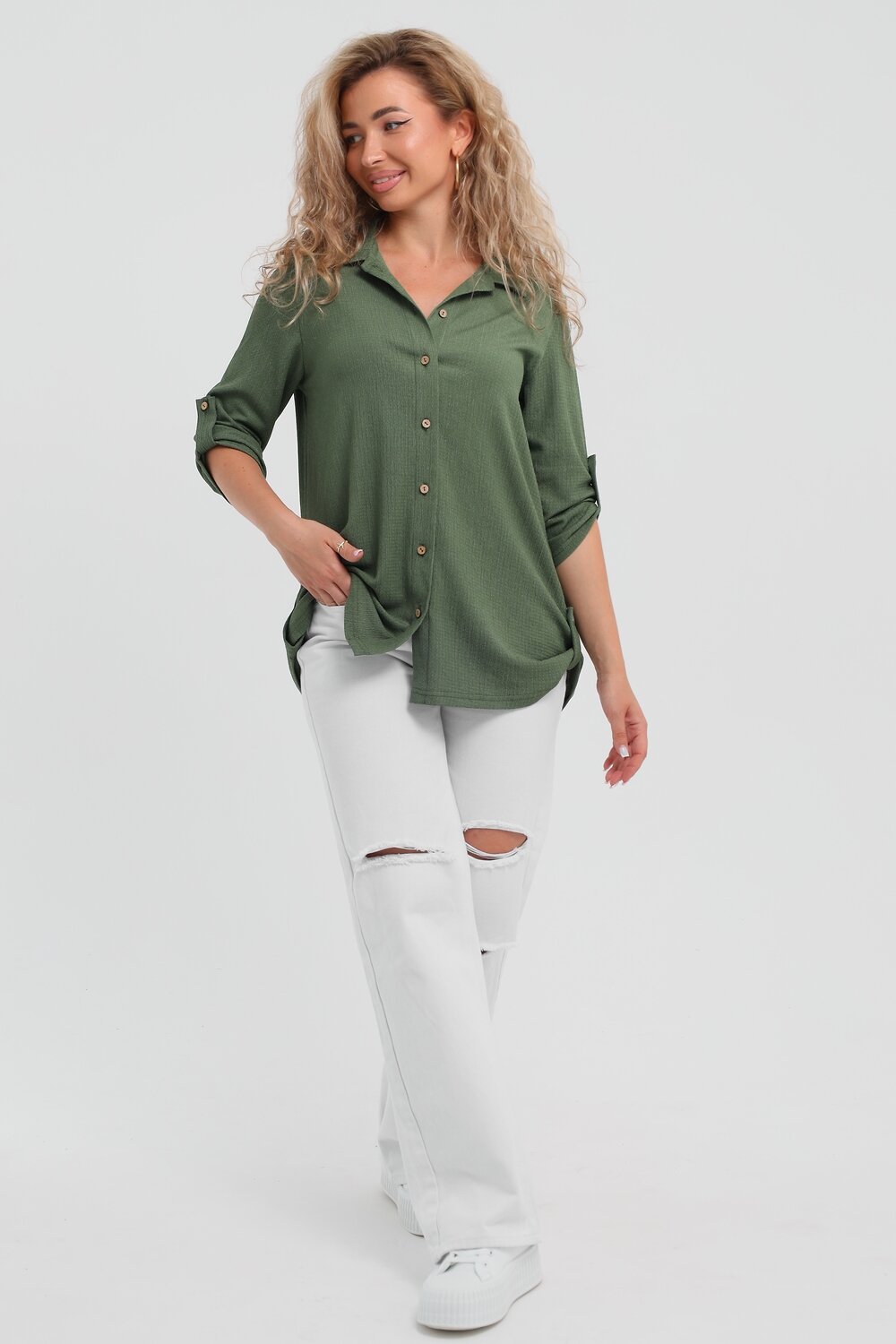 Натали Рубашка 577398 36963 хаки