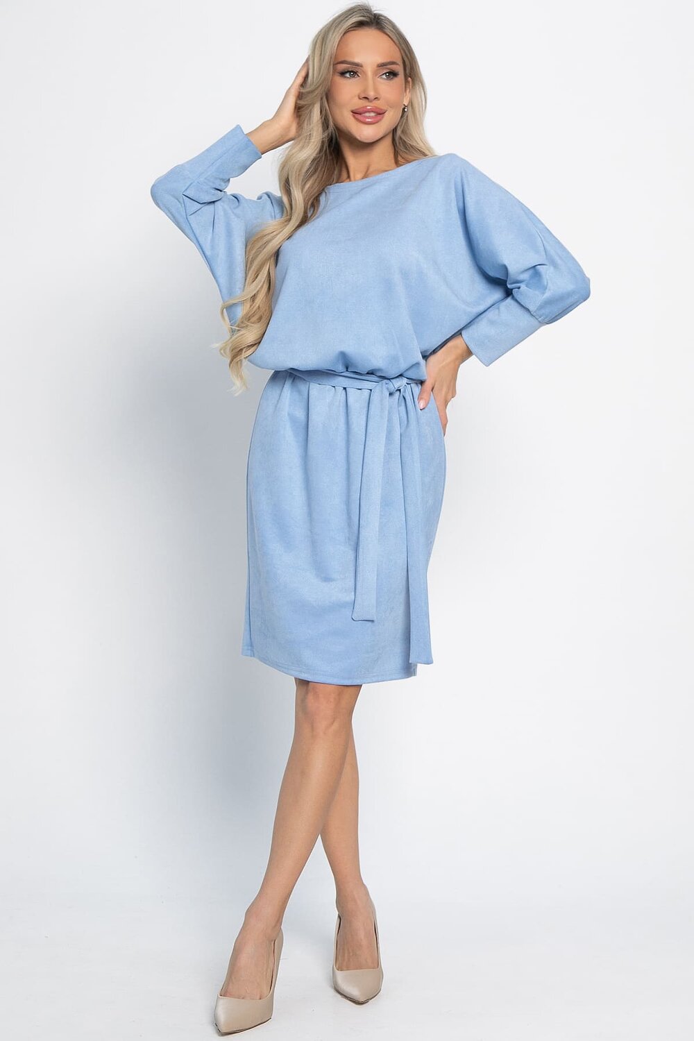 LT Collection Платье 577436 П15094-19М голубой