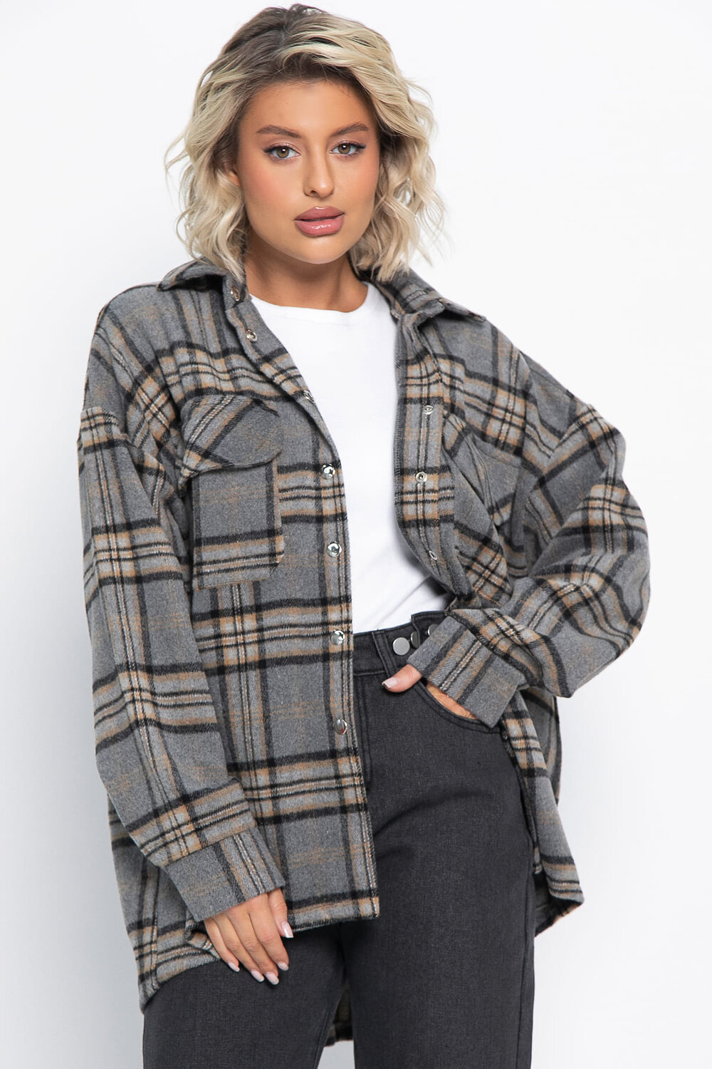 LT Collection Рубашка 577446 Б15041-5М серый