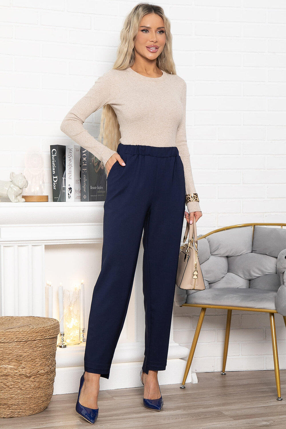 LT Collection Брюки 577449 Б15022-8М темно-синий