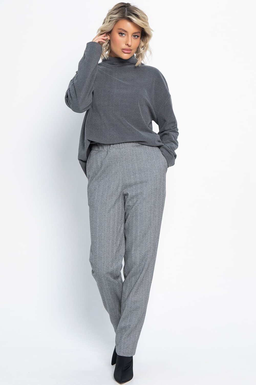 LT Collection Брюки 577450 Б15009-8М серый