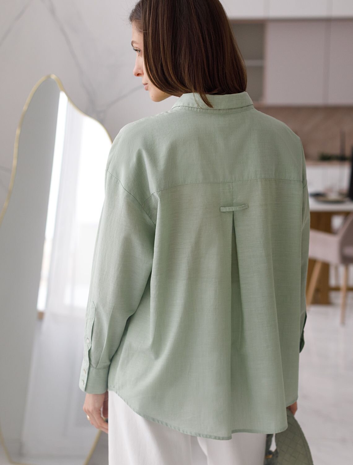 VILATTE Блузка 577456 D29.299 светло-оливковый