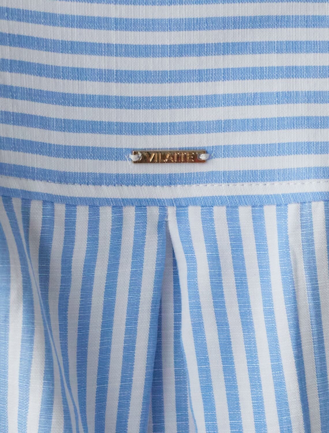 VILATTE Блузка 577457 D29.302 белый-голубой