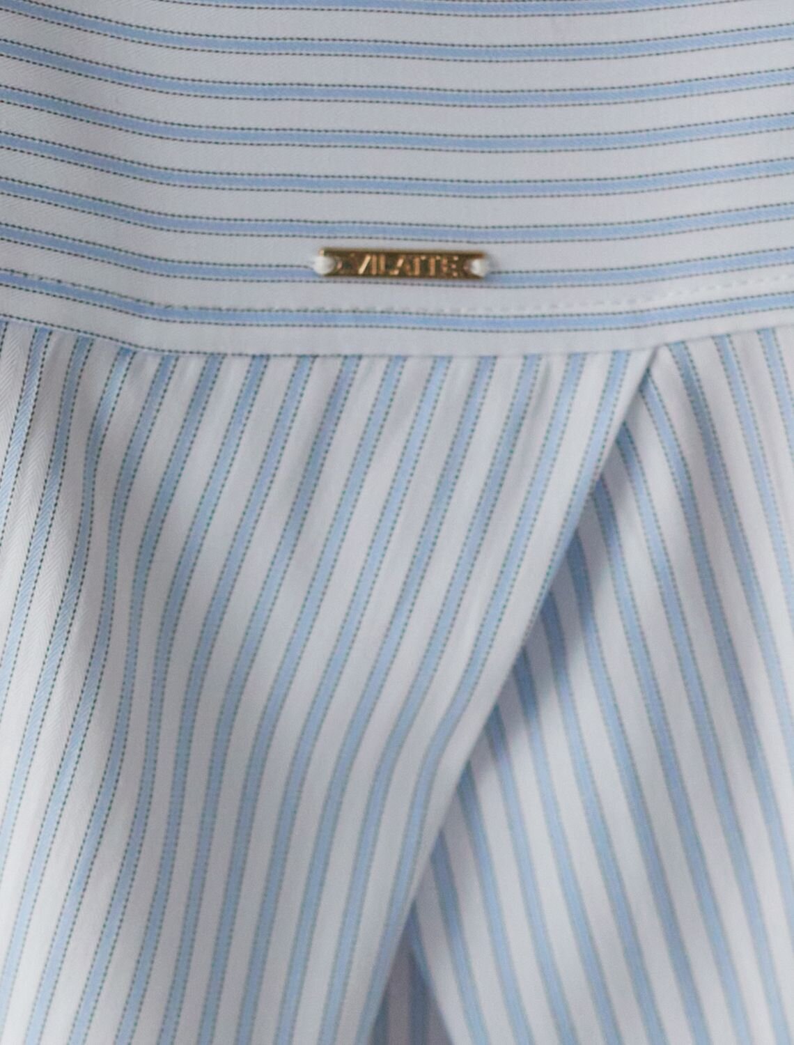 VILATTE Блузка 577461 D29.322 белый-голубой