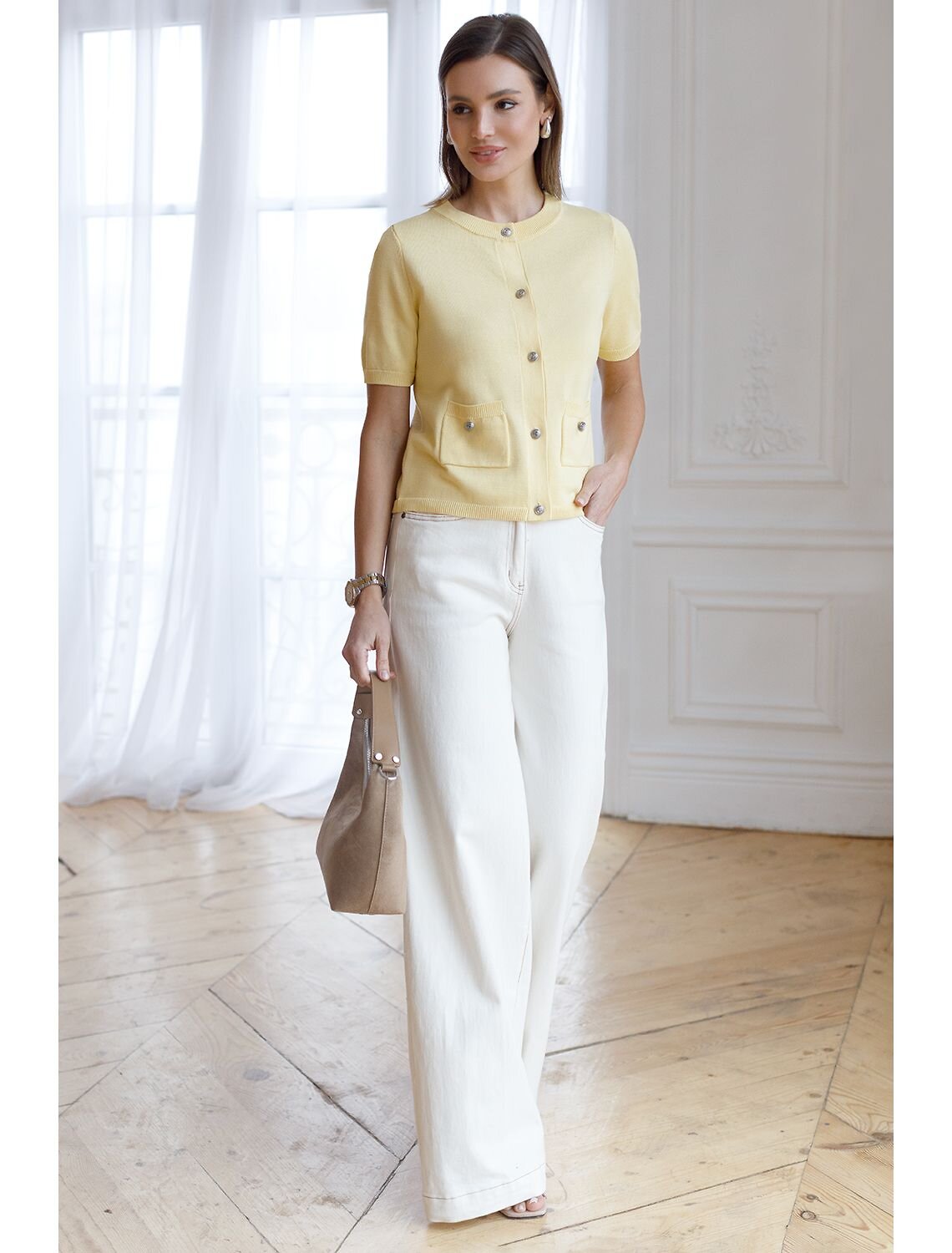 VILATTE Кардиган 577464 D31.151 сливочное масло