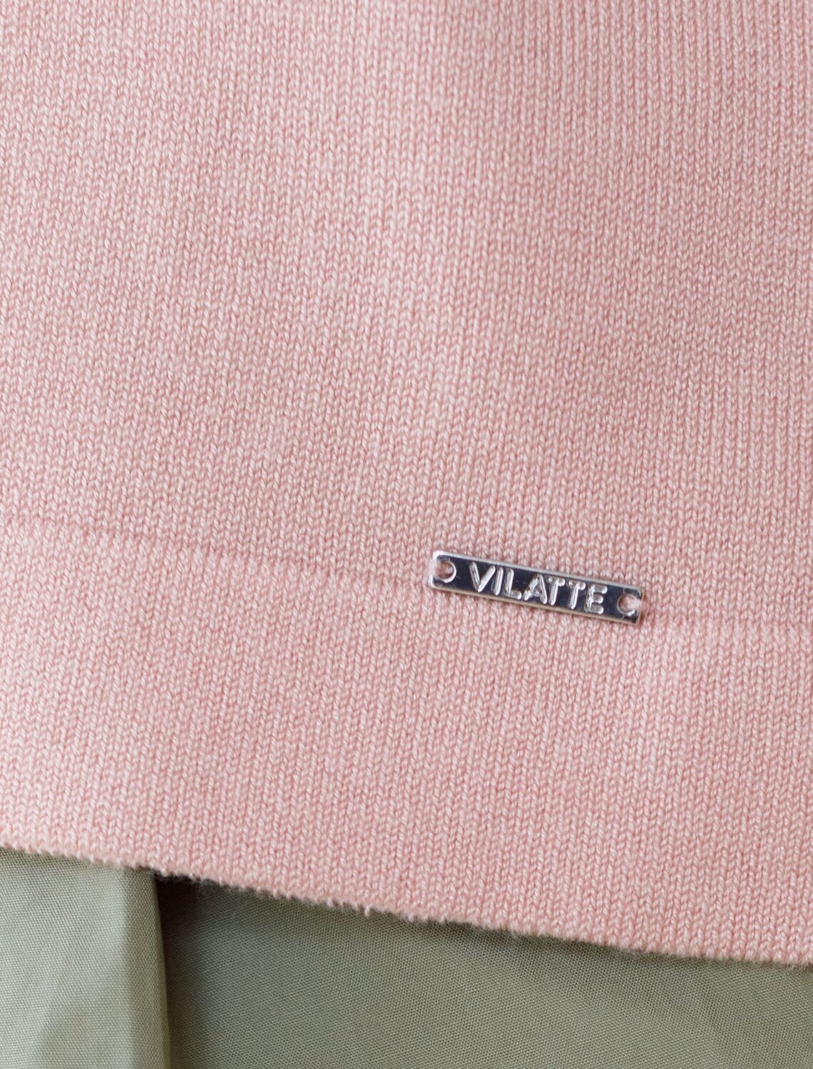 VILATTE Джемпер 577469 D39.403 пудровый