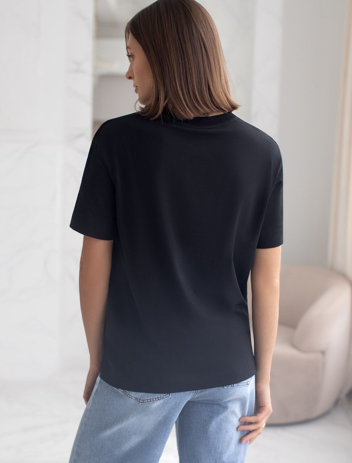 VILATTE Футболка 577470 D49.144 черный