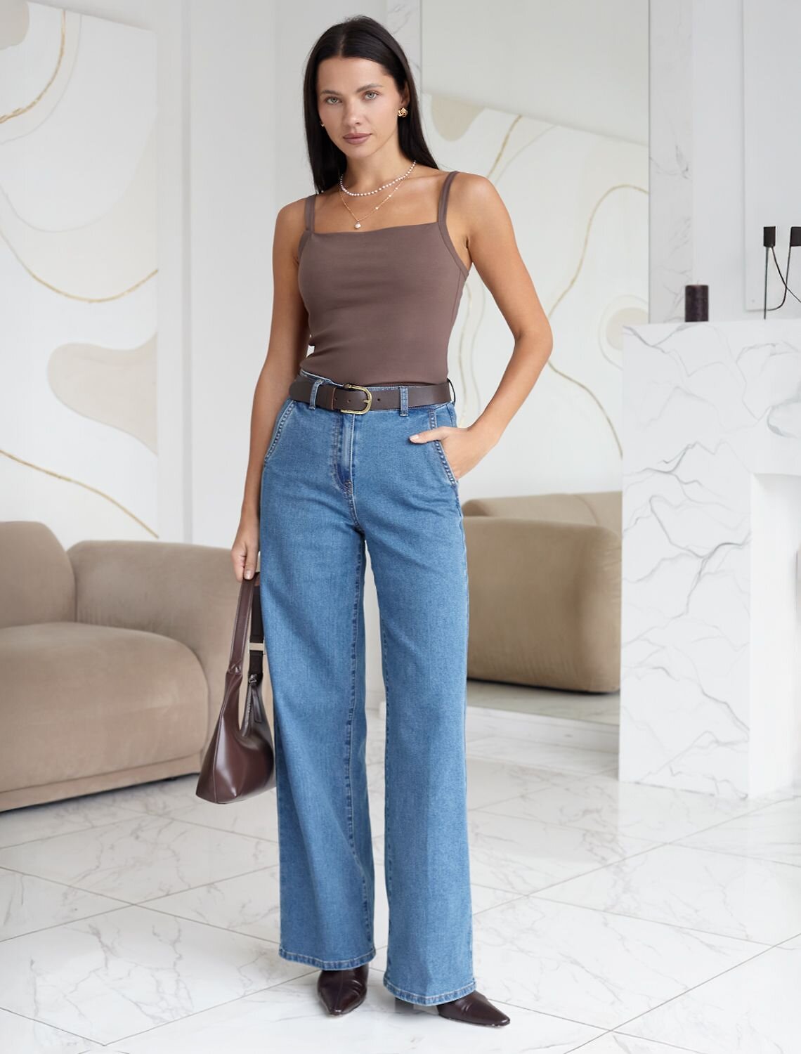 VILATTE Джинсы 577476 D54.308 синий