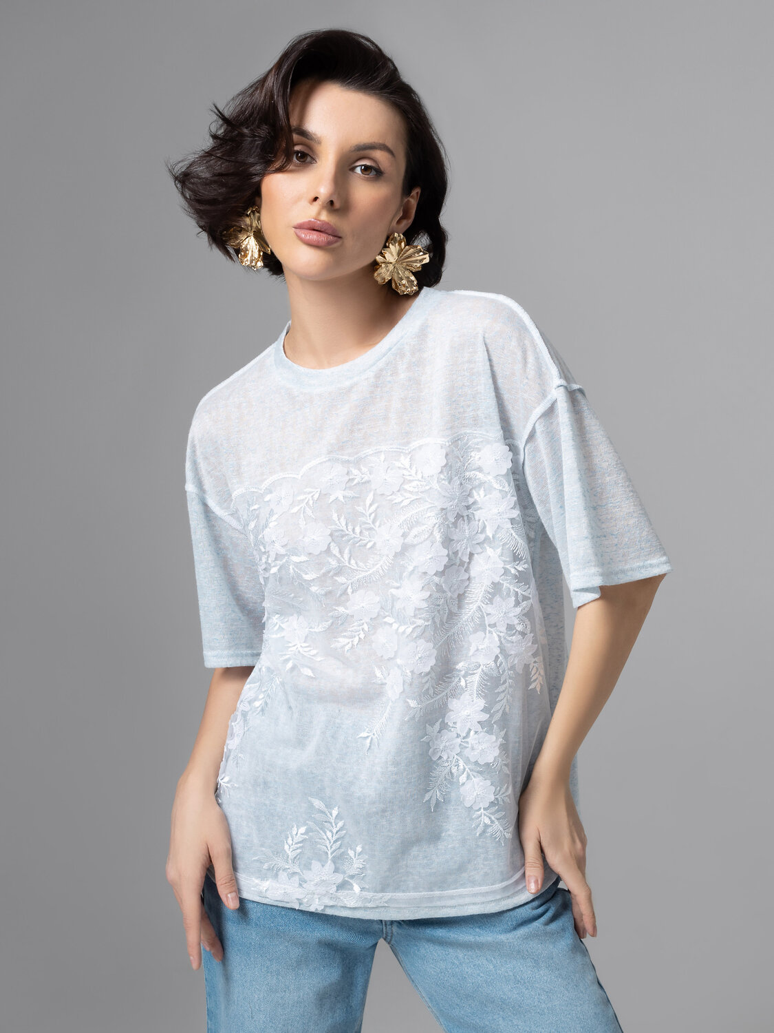 CHARUTTI Футболка 577519 12560 Голубой