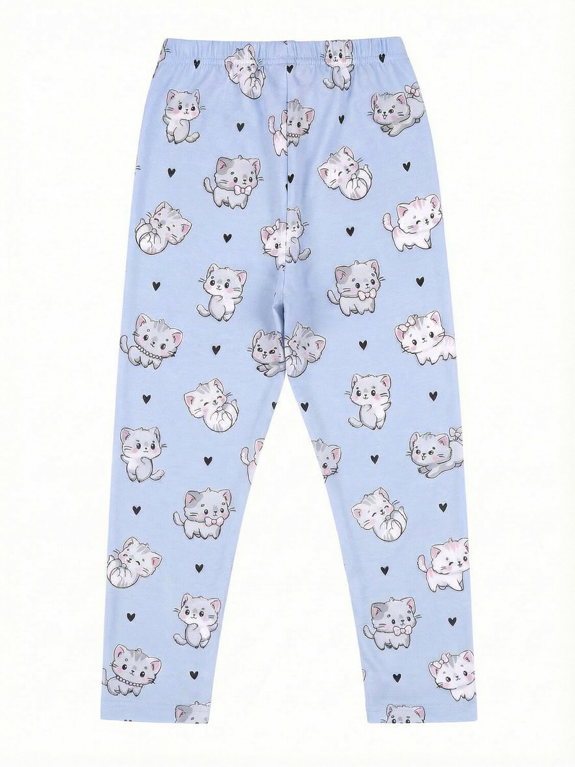 Апрель Легинсы 577538 1ДРЛ3848001н котята с сердечками на сиреневом