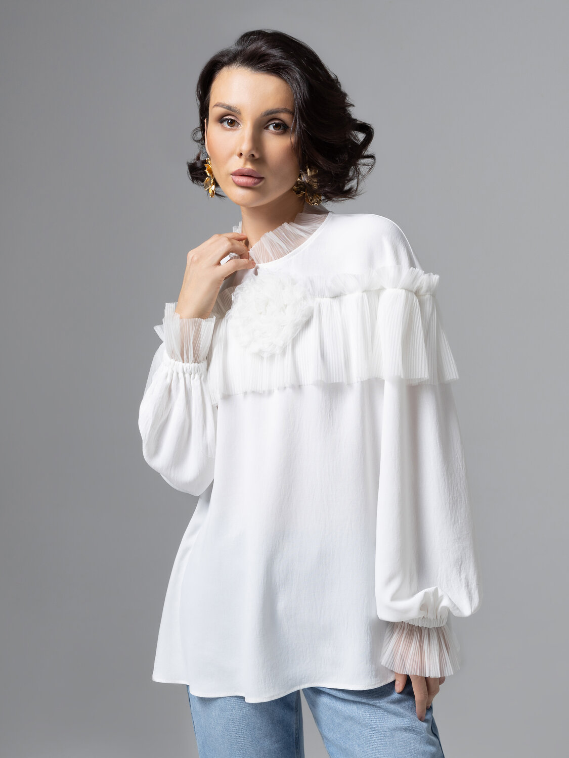 CHARUTTI Блуза 577542 12565 Белый