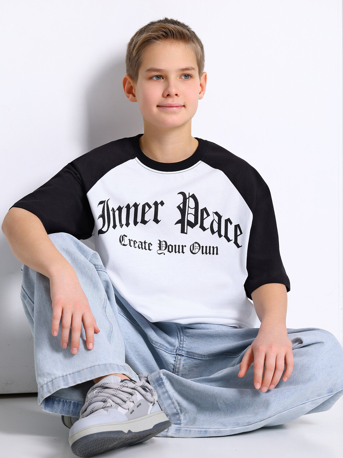 Апрель Футболка 577563 1ПДФК4975001 белый+черный