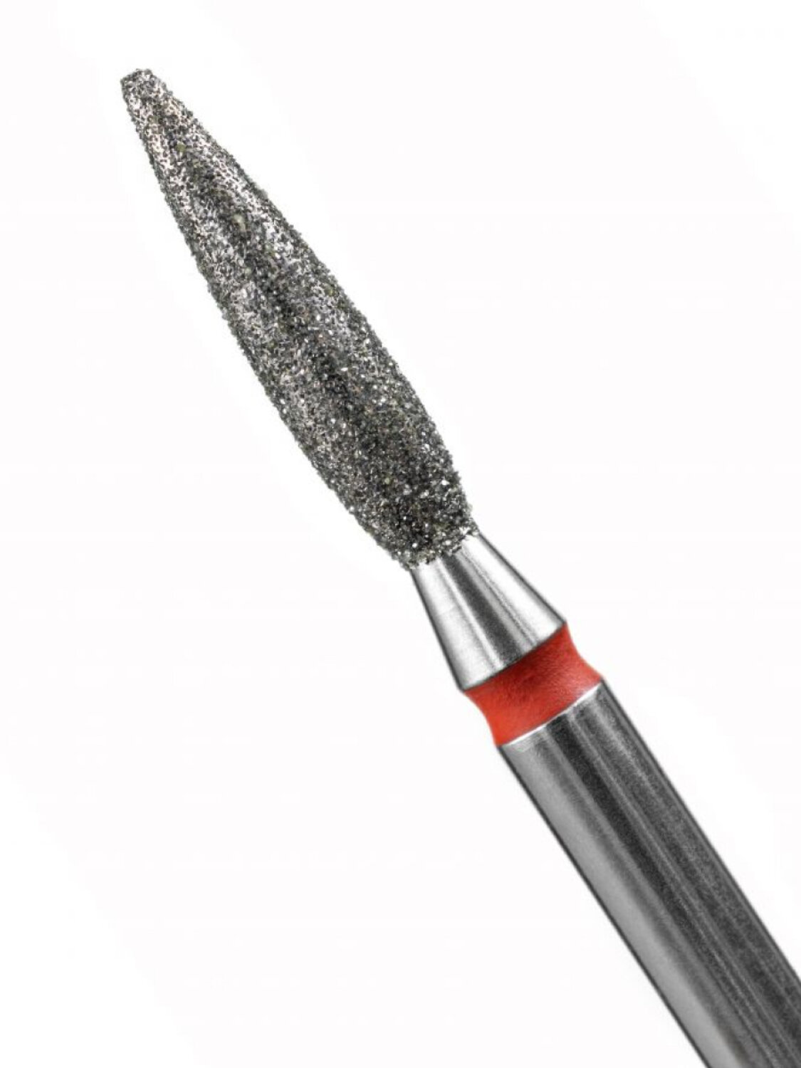 MANITA Фреза алмазная пламя острое удлиненное для аппаратного маникюра 856.104.243.100.023 ФАП-2.3-10М, красная насечка, ø 2,3 мм, 5 шт. 577582 28343 