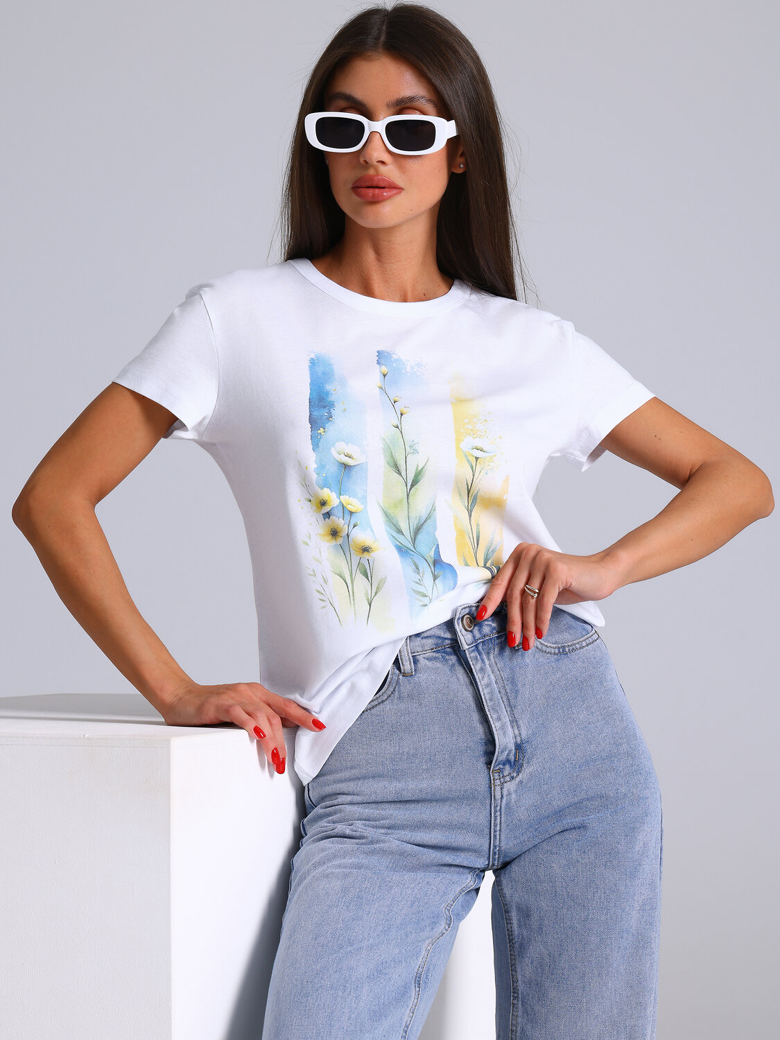 Апрель Футболка 577592 1ЖДФК2657001 белый