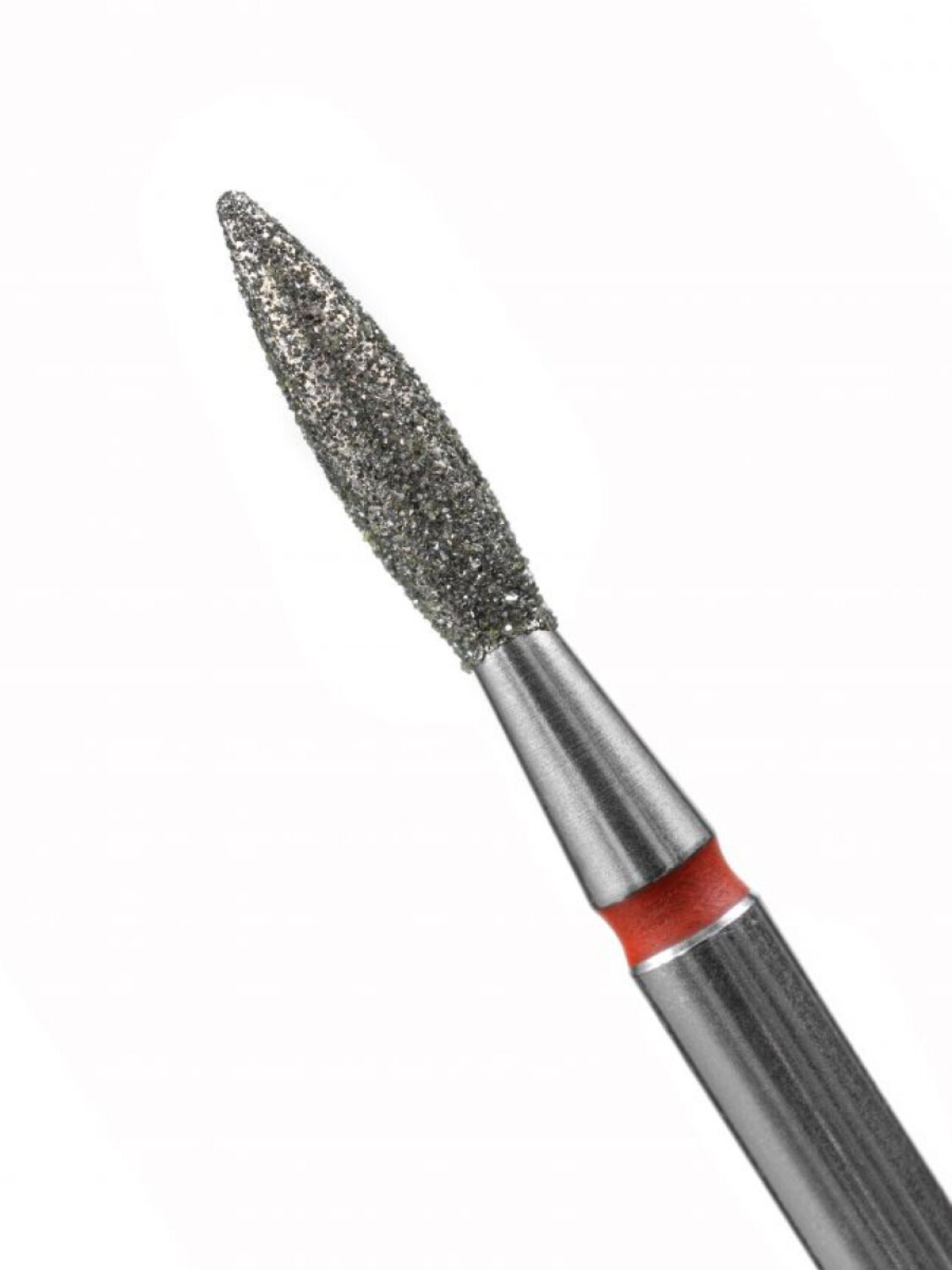 MANITA Фреза алмазная пламя острое для аппаратного маникюра 856.104.243.080.021 ФАП-2.1-8М, красная насечка, ø 2,1 мм, 5 шт. 577594 28340 