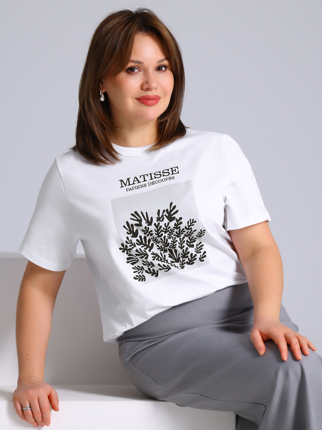 Апрель Футболка 577595 1ЖДФК3298001 белый