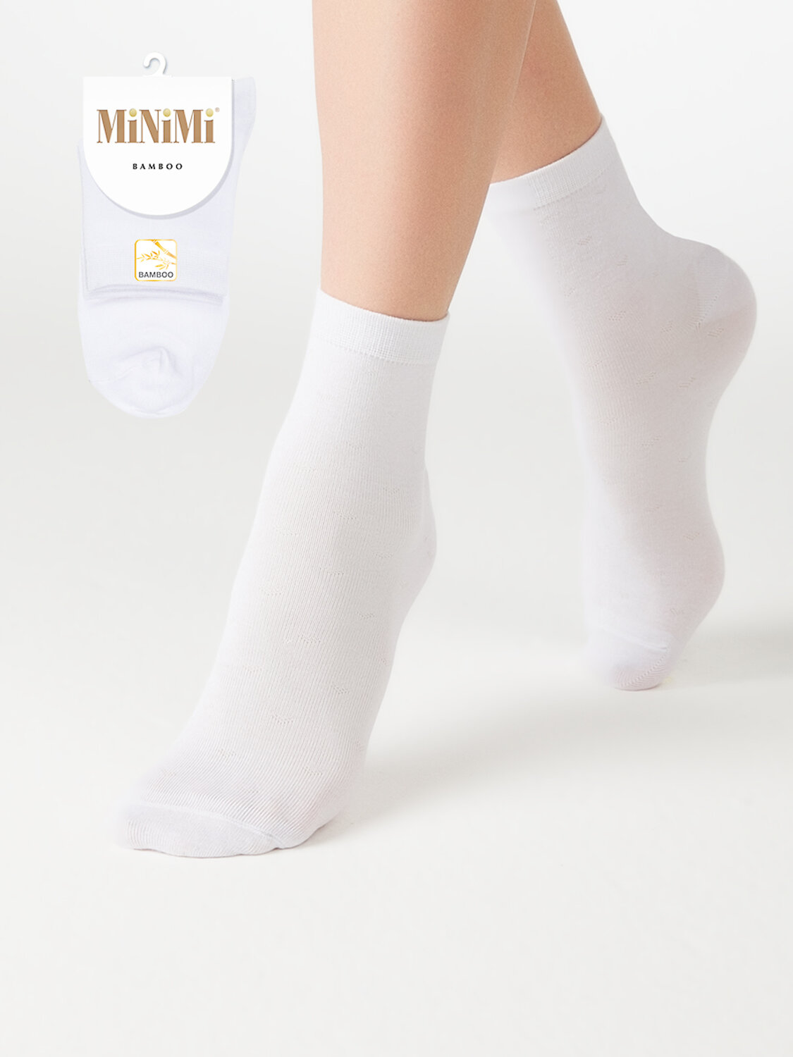 Minimi Носки 577611 MINI BAMBOO 2202 Bianco (Белый)