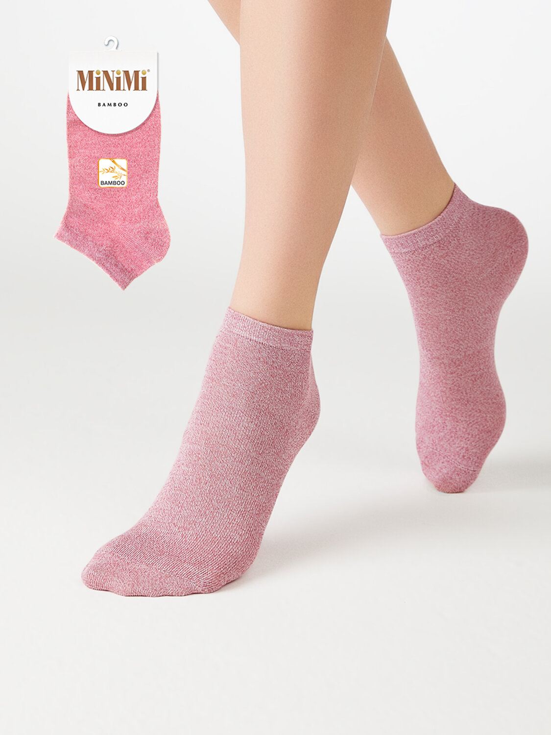 Minimi Носки 577617 MINI BAMBOO 2203 Bordo Melange (Бордовый)