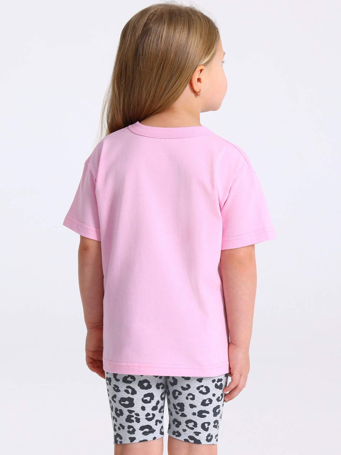 Апрель Комплект 577622 2ДФВ5766804н светло-розовый+темно-серый леопард на сером