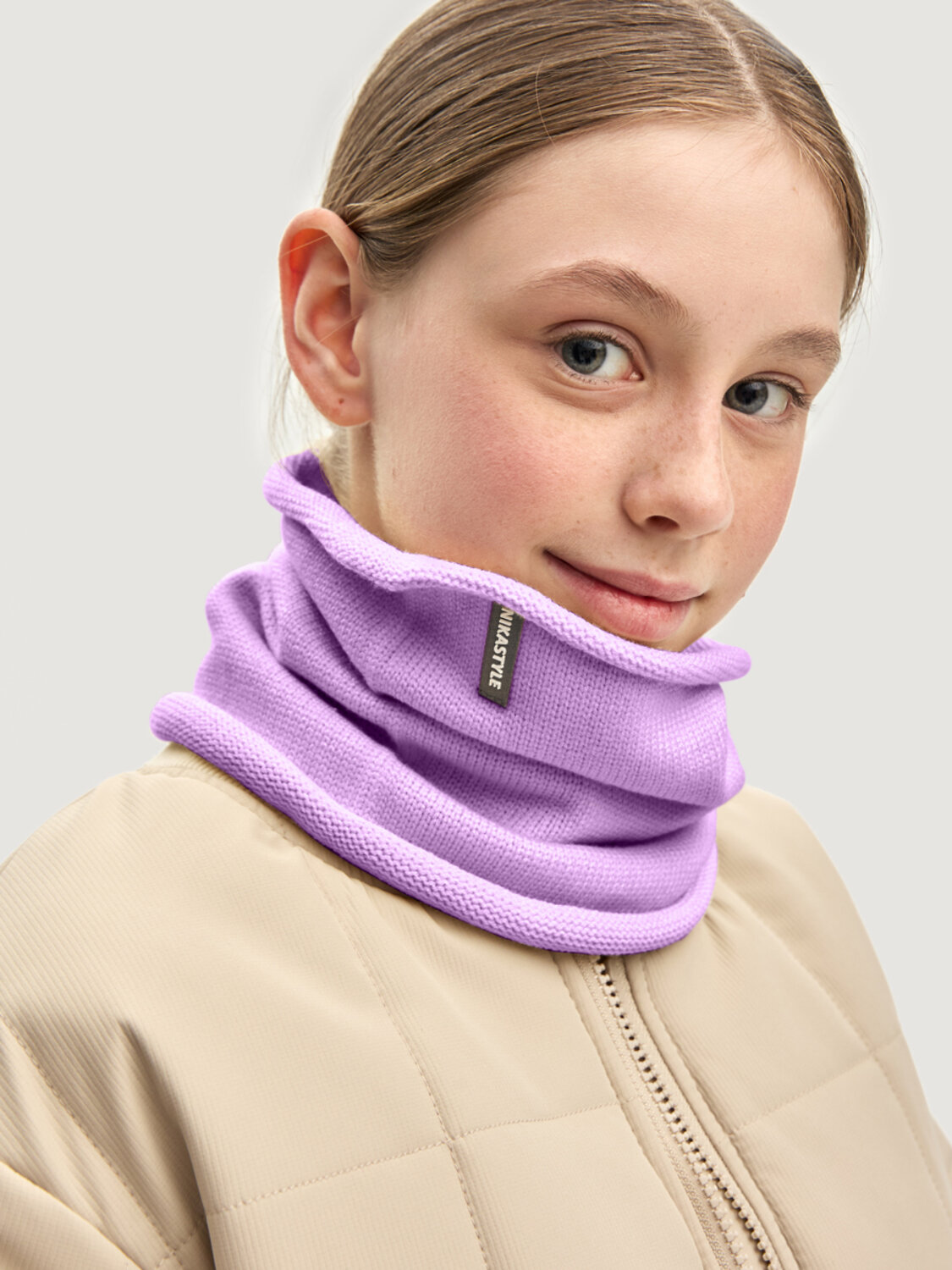 NIKASTYLE Снуд 577894 17м22026 лаванда