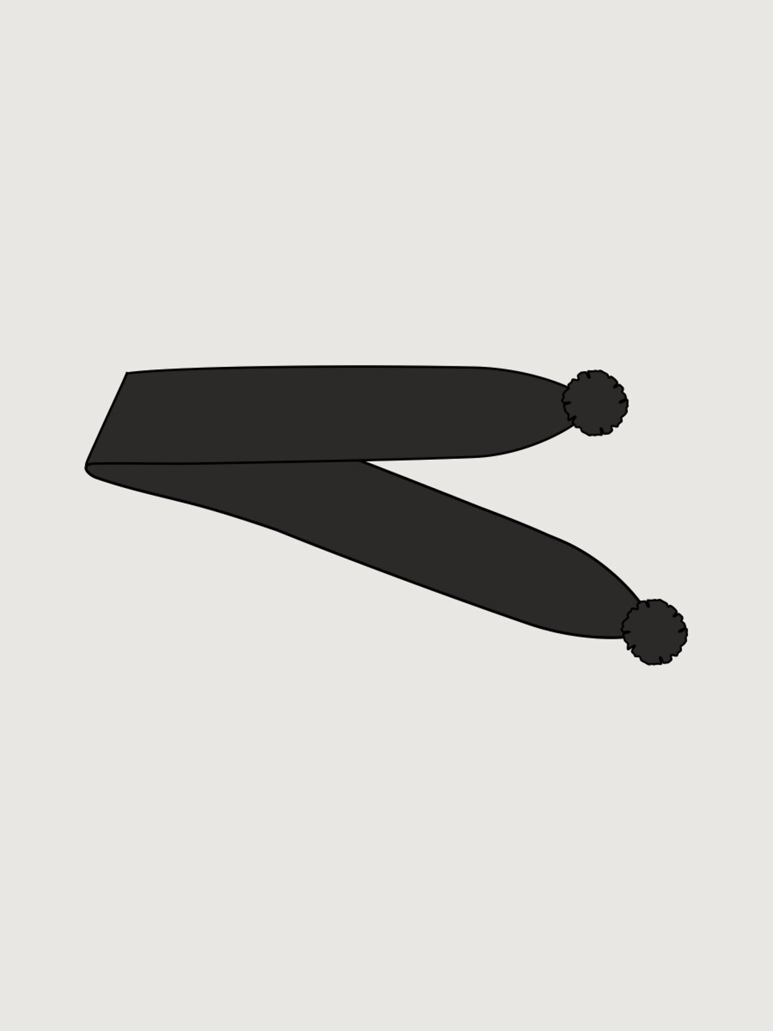 NIKASTYLE Шарф 578049 17м21926 черный