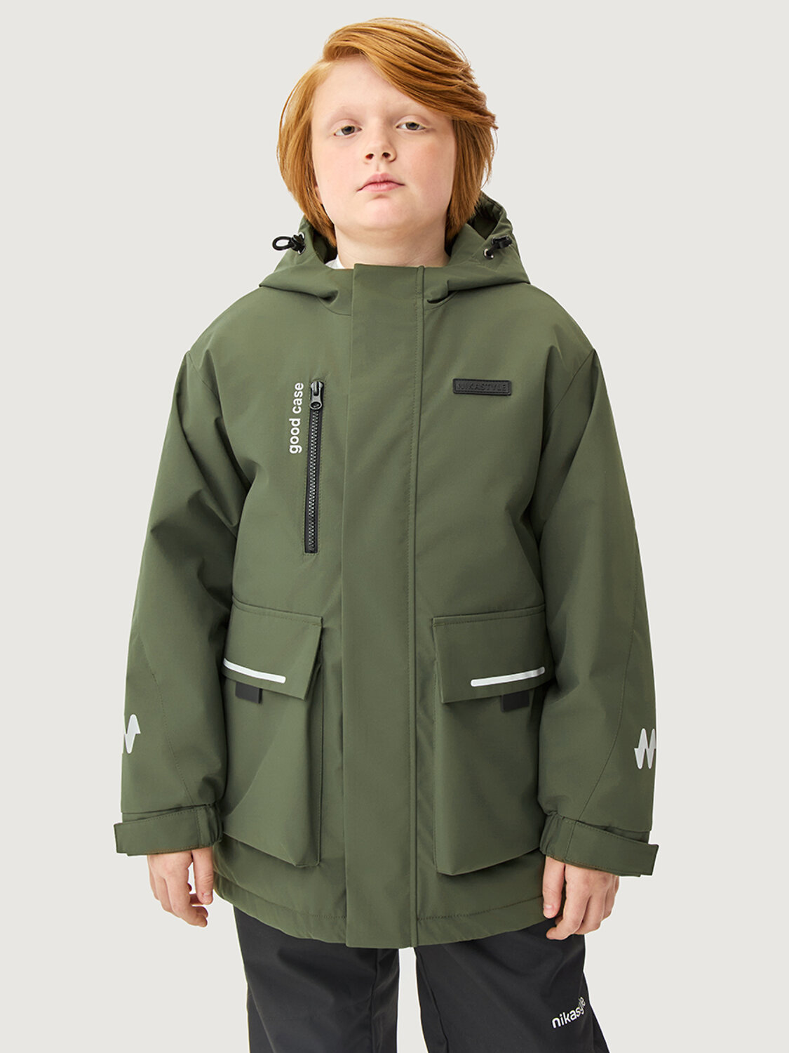 NIKASTYLE Парка 578125 п4м4326 хаки