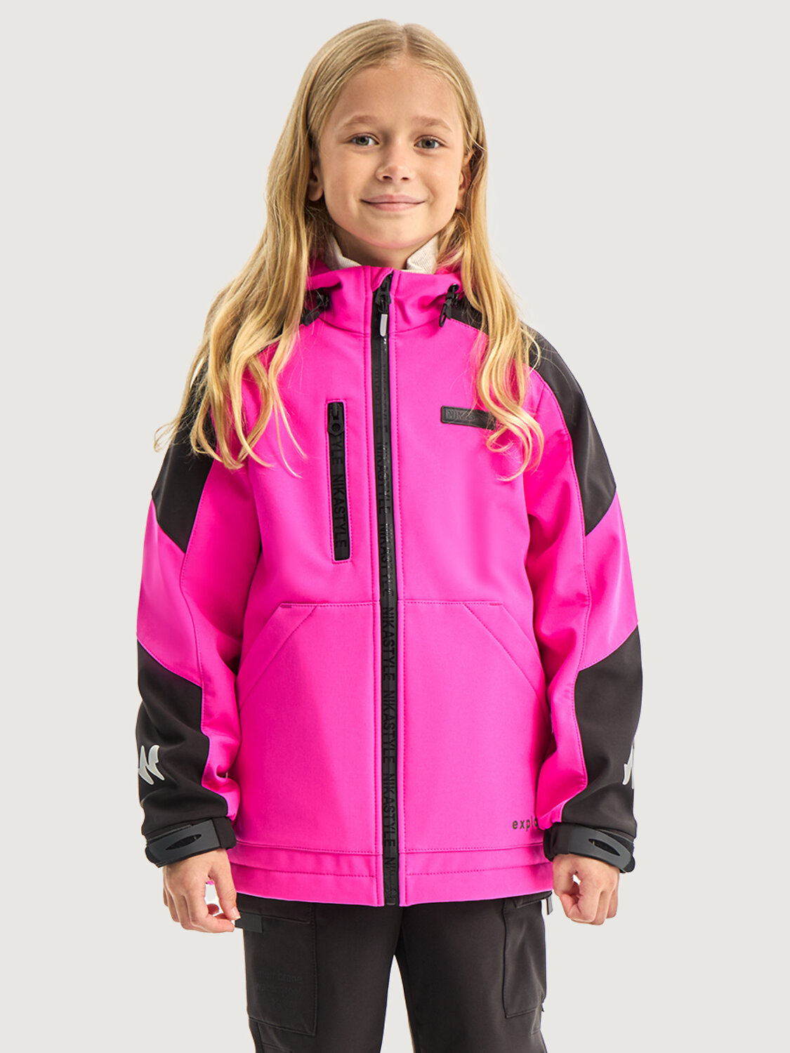 NIKASTYLE Ветровка 578135 4л15226 фуксия/черный