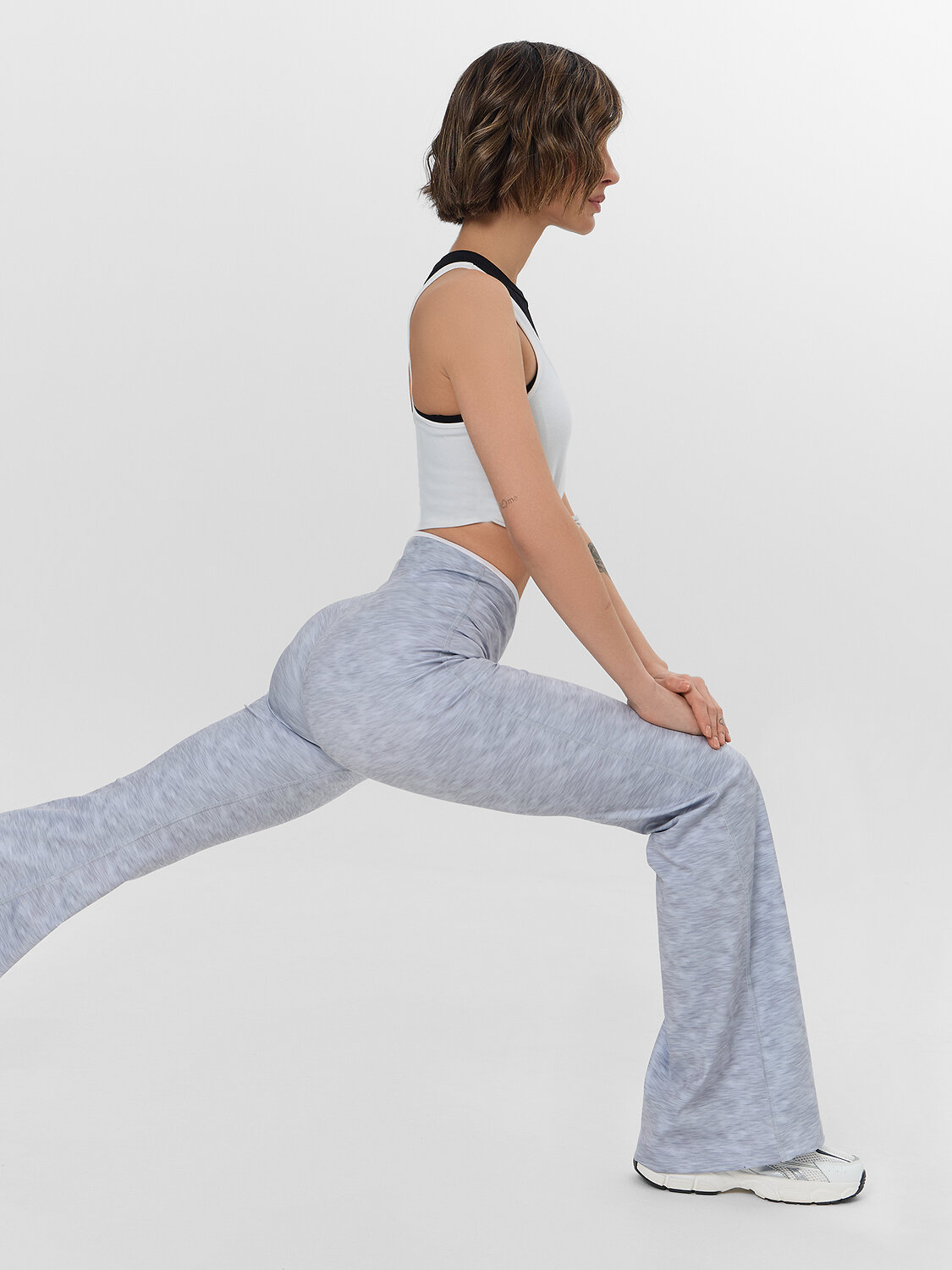 MARK FORMELLE Брюки 578154 342235 серый меланж +печать