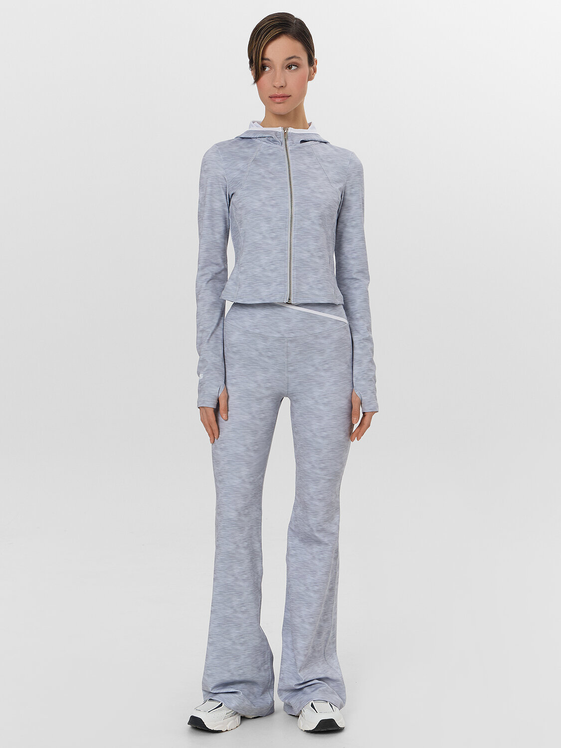 MARK FORMELLE Брюки 578154 342235 серый меланж +печать