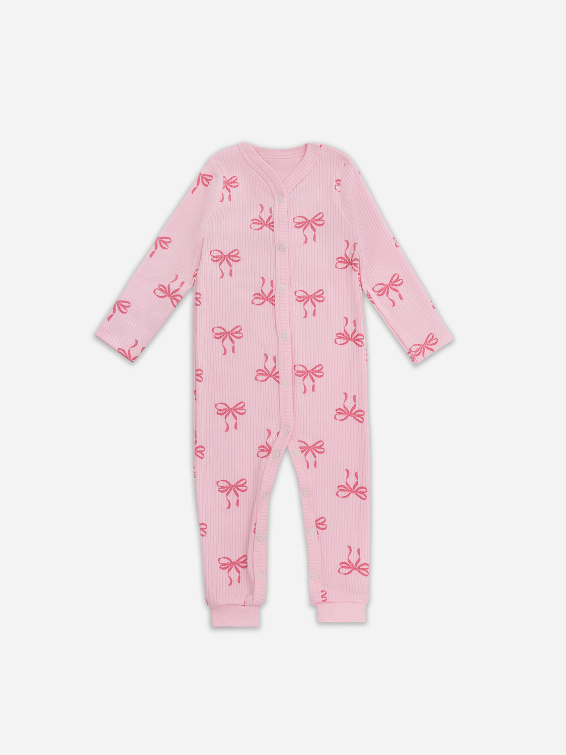 MARK FORMELLE Комбинезон 578197 14012-2 сердечки на молочном +бантики на розовой сказке