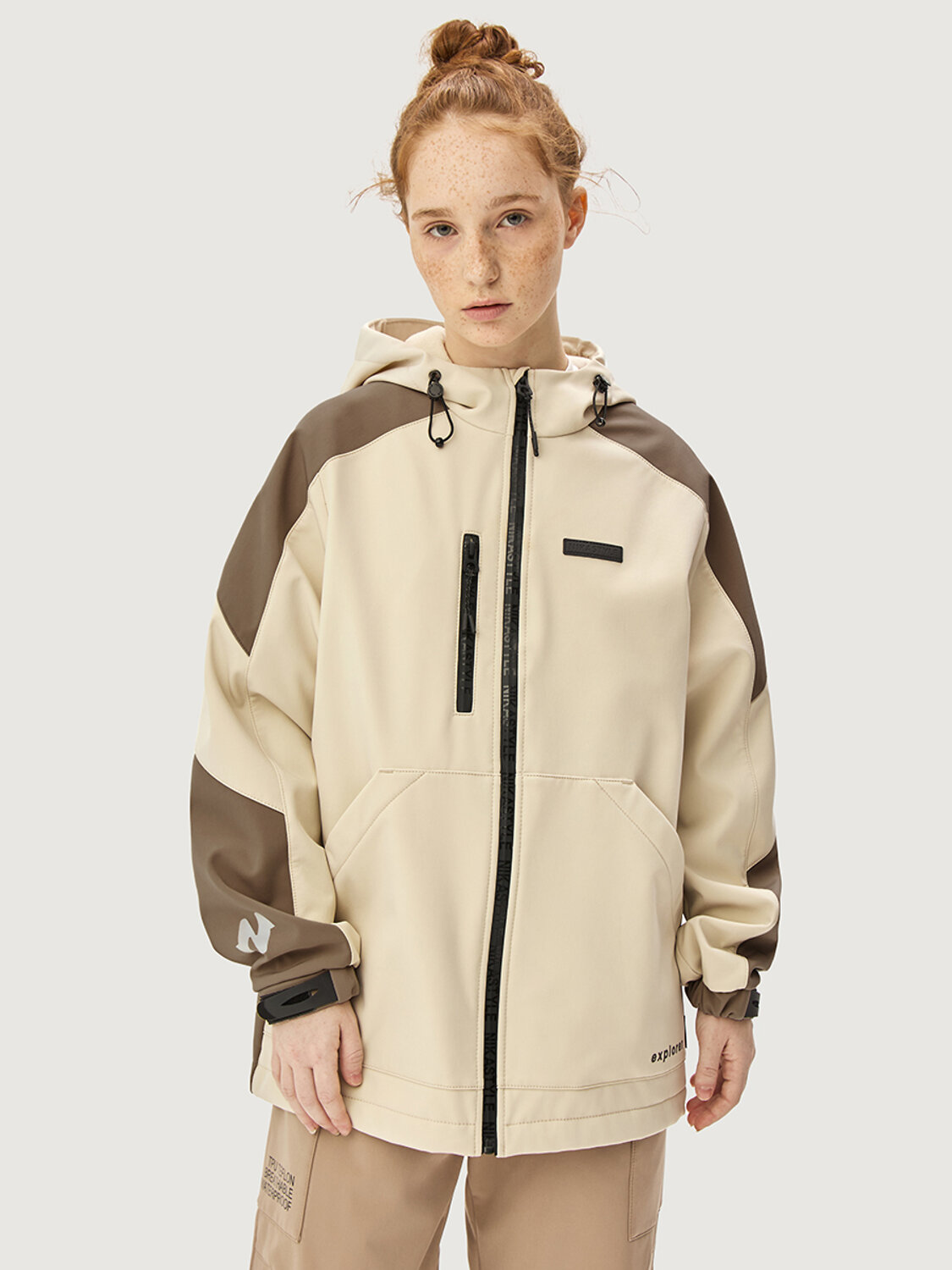 NIKASTYLE Ветровка 578213 4л15226 кешью/кофе