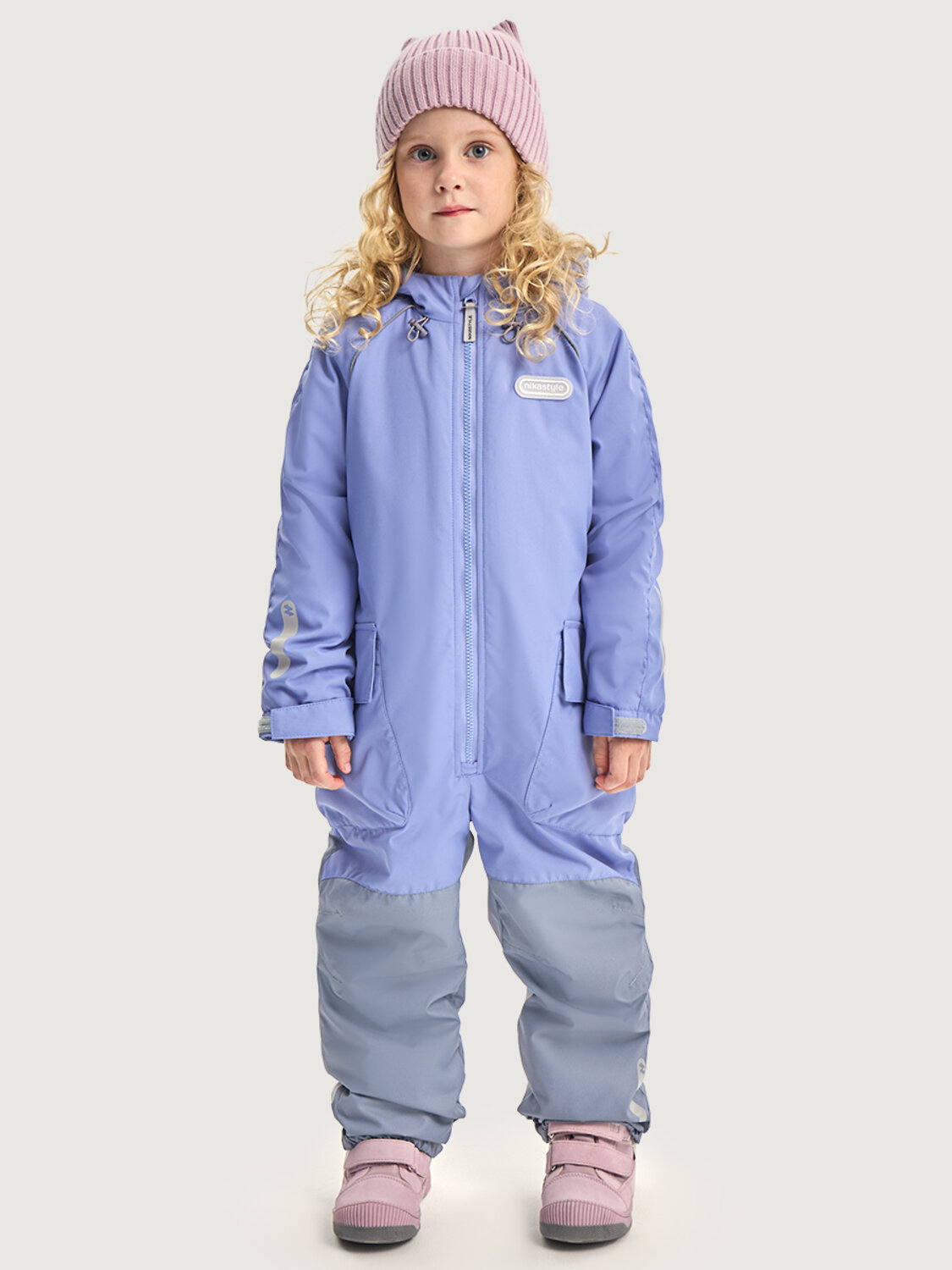 NIKASTYLE Комбинезон 578233 8м8626 лаванда/светло-серый